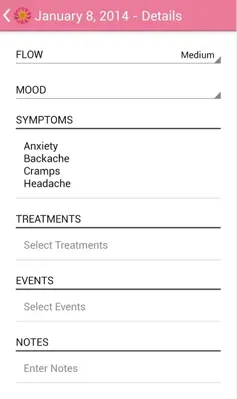 My Cycles Period and Ovulation android App screenshot 2